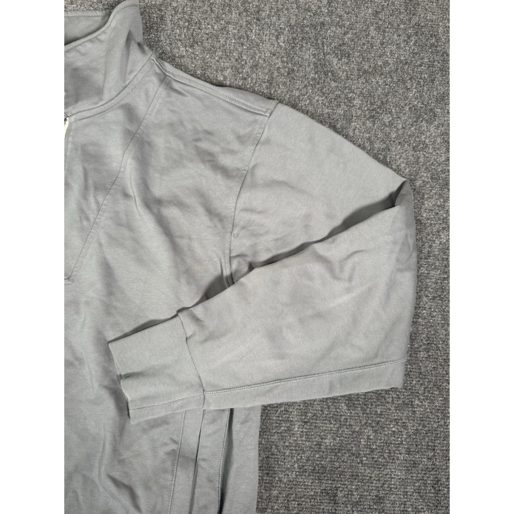 Nike Dri-Fit Standard Issue 1/4 Zip Gray Heavy Sweatshirt Pullover Mens Medium - Picture 2 of 14